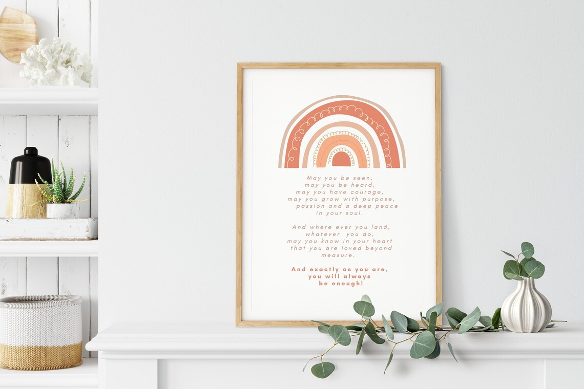 You Will Always Be Enough Poem Printable Mindful Poems Poems Etsy