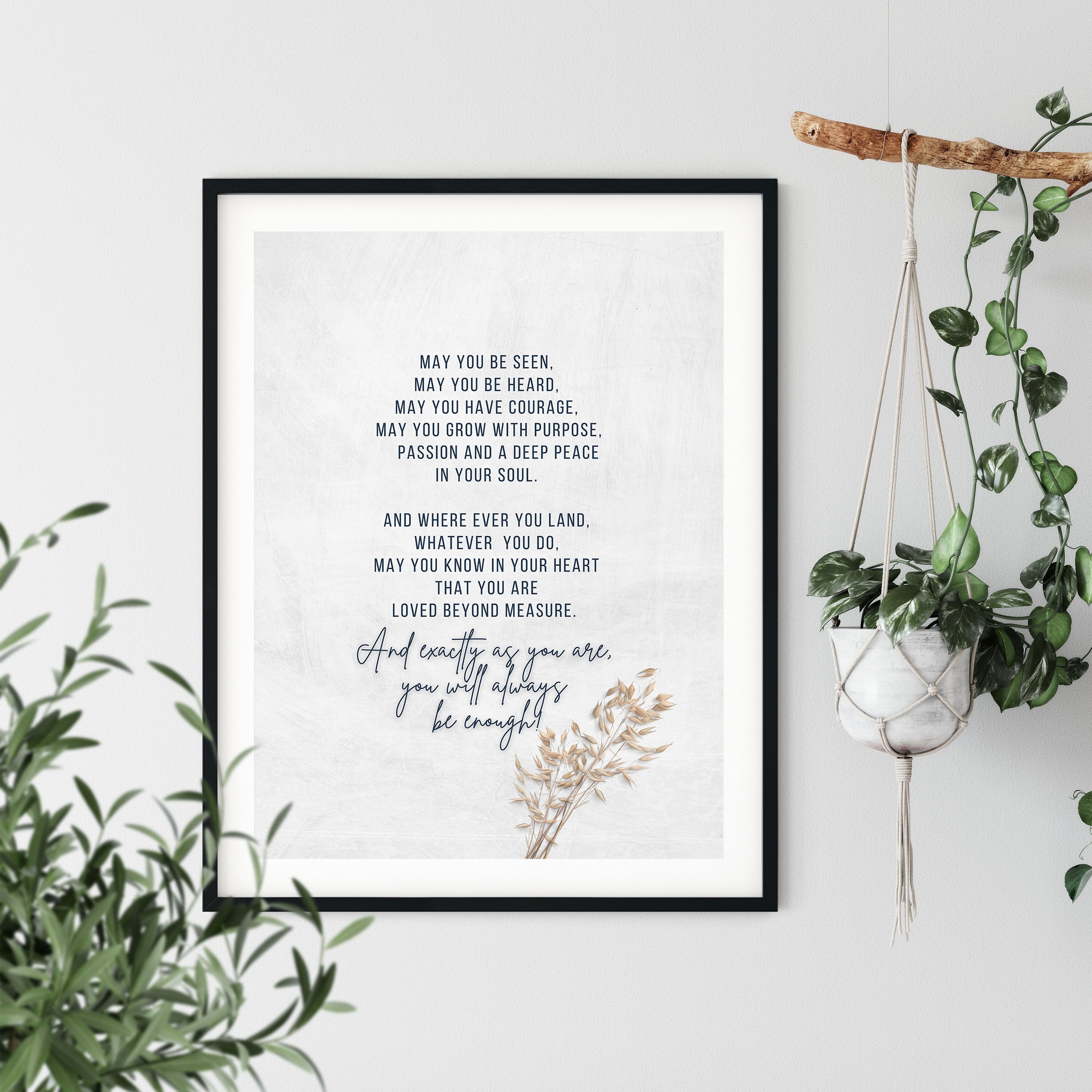 You Will Always Be Enough Poem Printable Mindful Poems Poems Etsy India