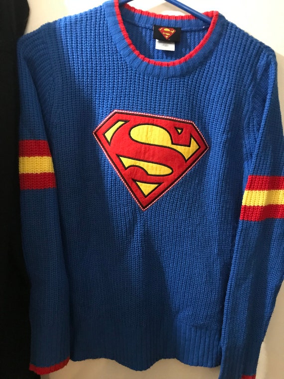 vintage dc comics medium youth superman sweater