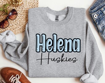 Helena Huskies Volleyball, Navy and Columbia Blue, Volleyball, Sublimation, Digital Download, PNG and SVG File