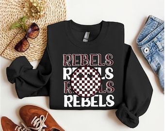 Rebels Smiley, Rebels, Mascot, Love, Checkerboard, Sublimation, Digital Download, PNG File