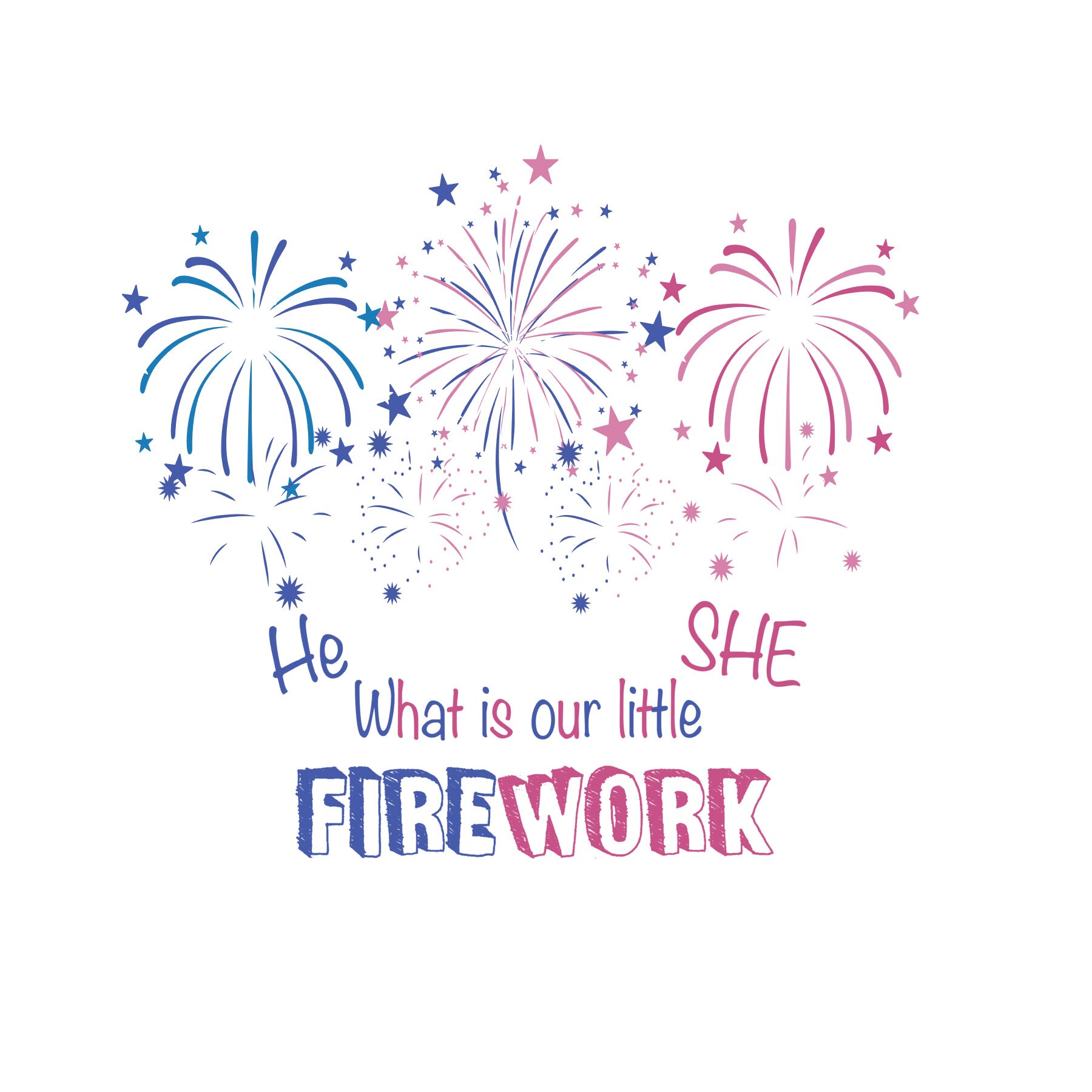 He or She Firework, Baby Reveal, Boy or Girl, Digital Download, PNG ...
