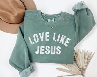 Love Like Jesus, Distressed, Faith, Jesus, Vintage, SVG, Digital Download, PNG File