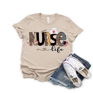 Nurse Life, Nurse, CNA, Leopard, Sublimation, Digital Download, PNG File
