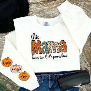 This Mama Loves Her Little Pumpkins, Fall, Custom, Leopard Pumpkin, Sublimation, Digital Download, PNG File