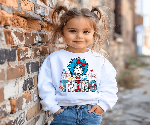 Little Miss Thing, Be Kind, Read, Dr. Seuss,  Sublimation, Digital Download, PNG File