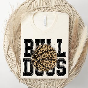 Bulldogs, Basketball, Dogs Leopard, Basketball Mom, Distressed basketball, Knight,  Custom, Sublimation, Digital Download, PNG File