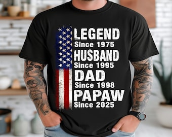 Legend, Dad, Papaw, Distressed, American Flag, Fathers Day, Men, Sublimation, Digital Download, PNG File