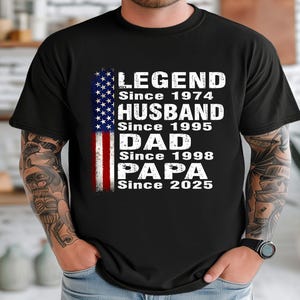 Legend, Dad, Papa, Distressed, American Flag, Fathers Day, Men, Sublimation, Digital Download, PNG File