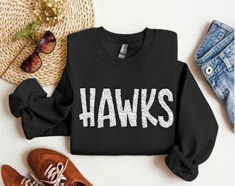 Hawks, Dalmatian, Mascot, Doodle, Polka Dot, Sublimation, Download, PNG, File