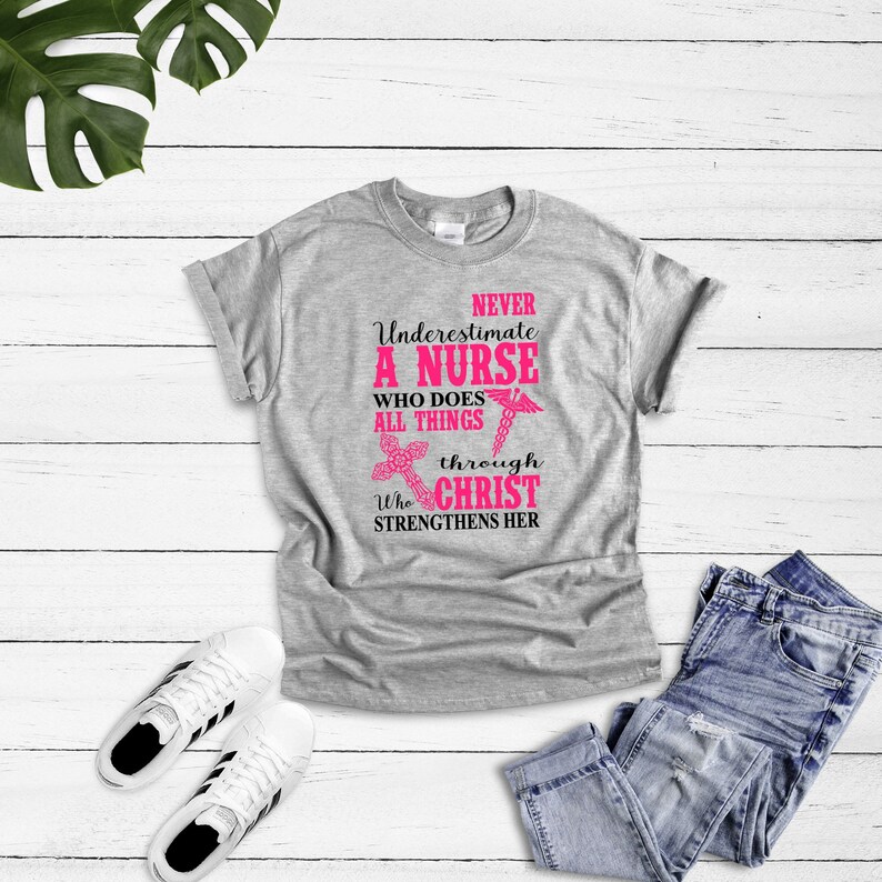 Nurse Never Underestimate a Nurse Who Does All Things Through | Etsy