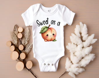 Sweet as a Peach, Summer, Picnic, Infant, Toddler, Kids, Fruit, Sweet, Sublimation, Digital Download, PNG File