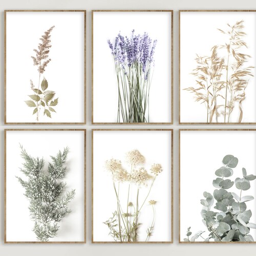 Modern Botanical Print Farmhouse Print Wild Flowers Home - Etsy