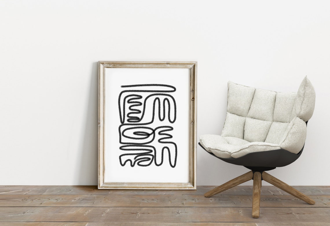 Minimal Art Print Printable Abstract Art Digital Download - Etsy
