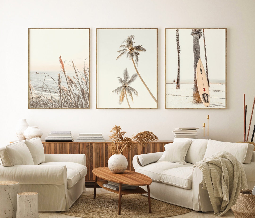 Printable Beach Art Set of 3 Prints, Ocean Digital Download Prints ...