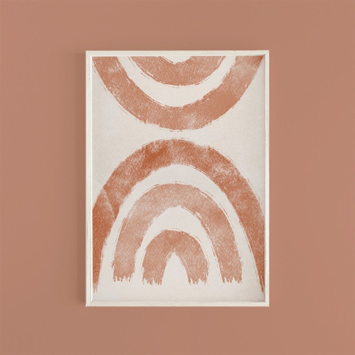 Abstract Rust Burnt Orange Wall Art Digital Download Print Etsy