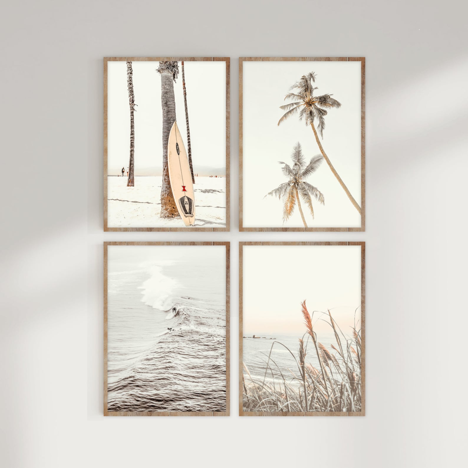 Printable Beach Art Set of 4 Prints Ocean Digital Download Etsy