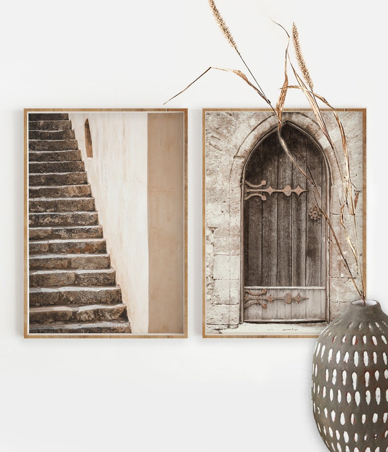 Neutral Wall Art Set of 2 Prints Architectural Print Modern Etsy