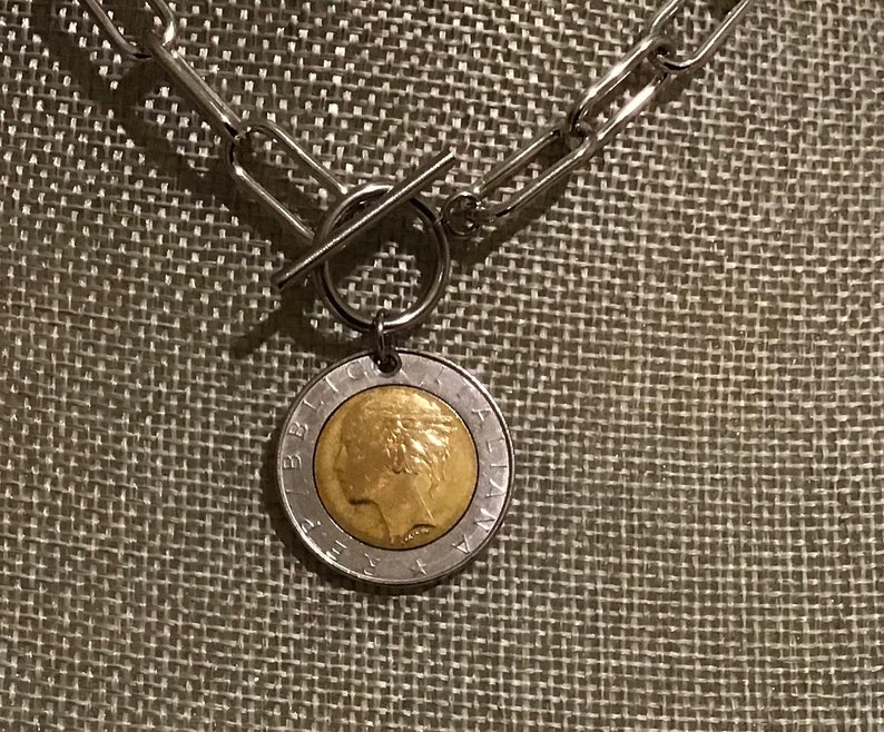 Italian coin necklace Outlet