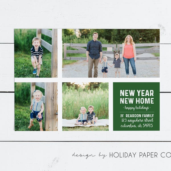 Moving Announcement Christmas Card, Moving Christmas Card, New Home, Home for the Holidays Card, Photo Christmas Card, New Year New Home