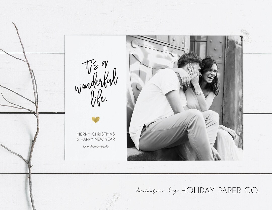 It's A Wonderful Life Christmas Card 