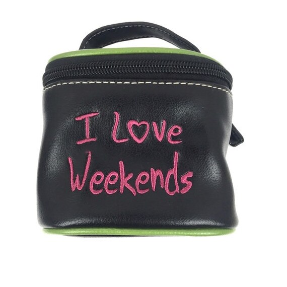 Cosmetics Bag with Mirror Zippered Make Up Bag Tr… - image 1