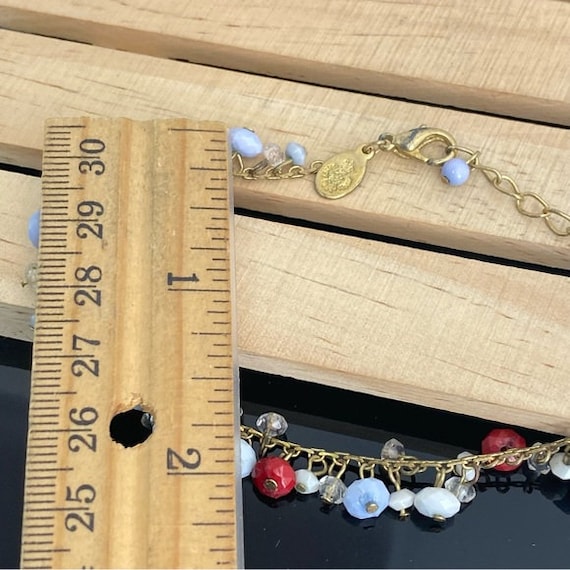 Dangling Bead  Gold Tone Bracelet Pretty Design A… - image 5
