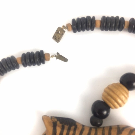 Zebra Necklace Safari Theme Tribal Style Earth To… - image 6