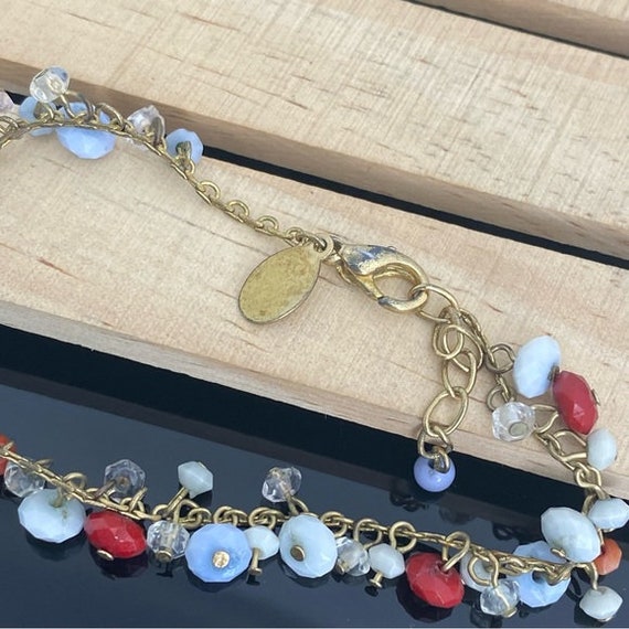 Dangling Bead  Gold Tone Bracelet Pretty Design A… - image 6