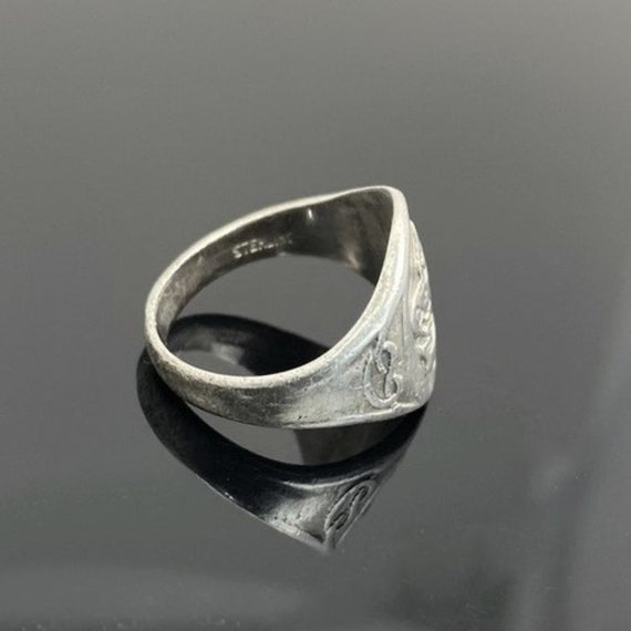 Vintage Eagle Scout Sterling Silver Ring Knot Design … Gem