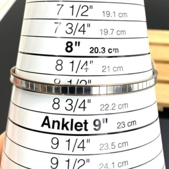 Set of Bangle Bracelets Silver Tone x 2 Standard … - image 6
