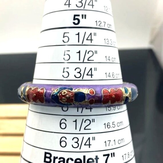 Decorative Bangle Bracelet Small Hinged Clamper S… - image 3