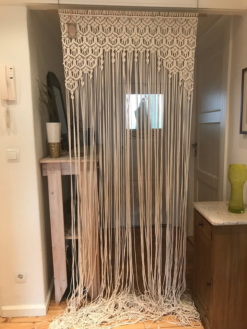 Makramee Vorhang Raumteiler Wandbehang Hochzeit | Etsy