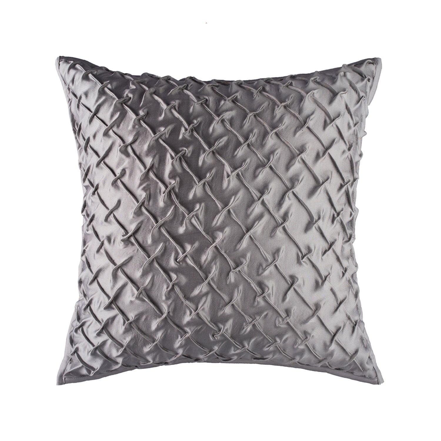 Silver Accent Pillow / Throw Pillow Cover / Gray Pillow / Grey Etsy