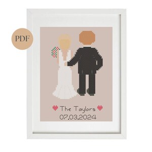 Custom Wedding Cross Stitch Pattern
