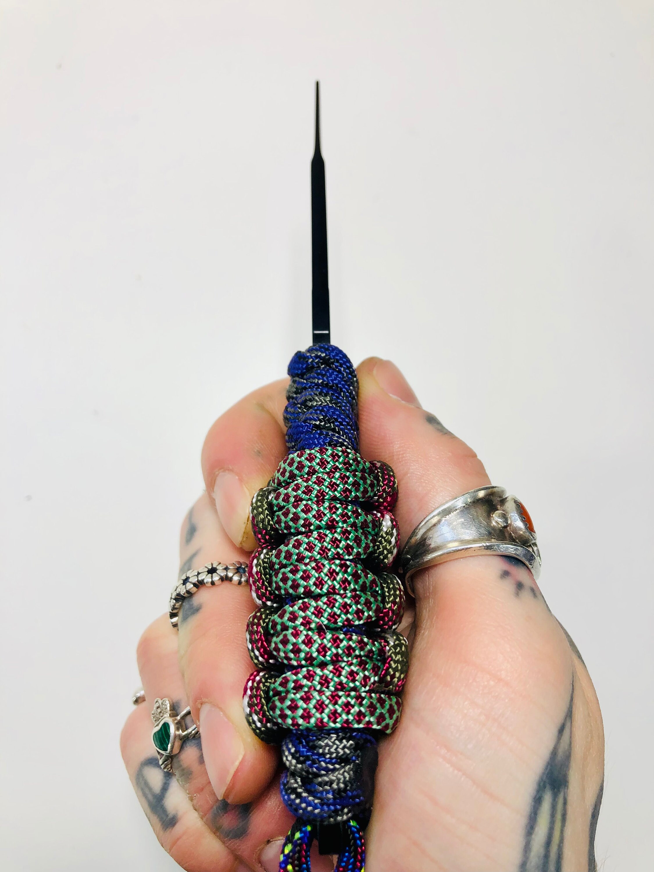 550 Paracord Wrapped Skeleton Knife Pack Knife for Hunting Etsy