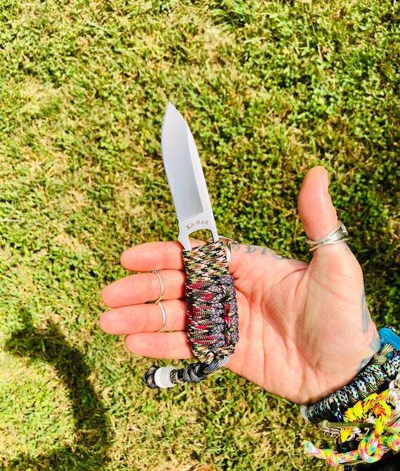 550 Paracord Wrapped Skeleton Knife Pack Knife for Hunting Etsy