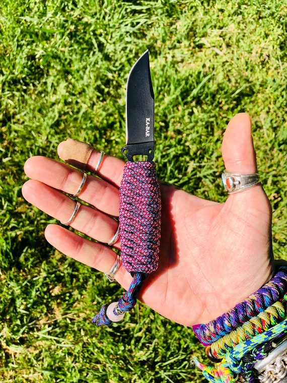 550 Paracord Wrapped Skeleton Knife Pack Knife for Hunting Etsy