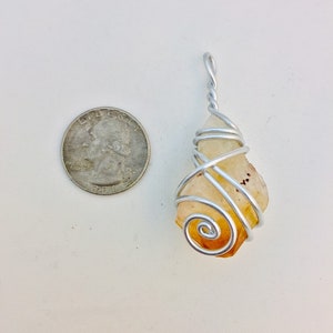 Raw citrine crystal point wire wrap necklace, hippie wire wrap crystal necklace, raw wire wrap jewelry, citrine point wire wrap pendant