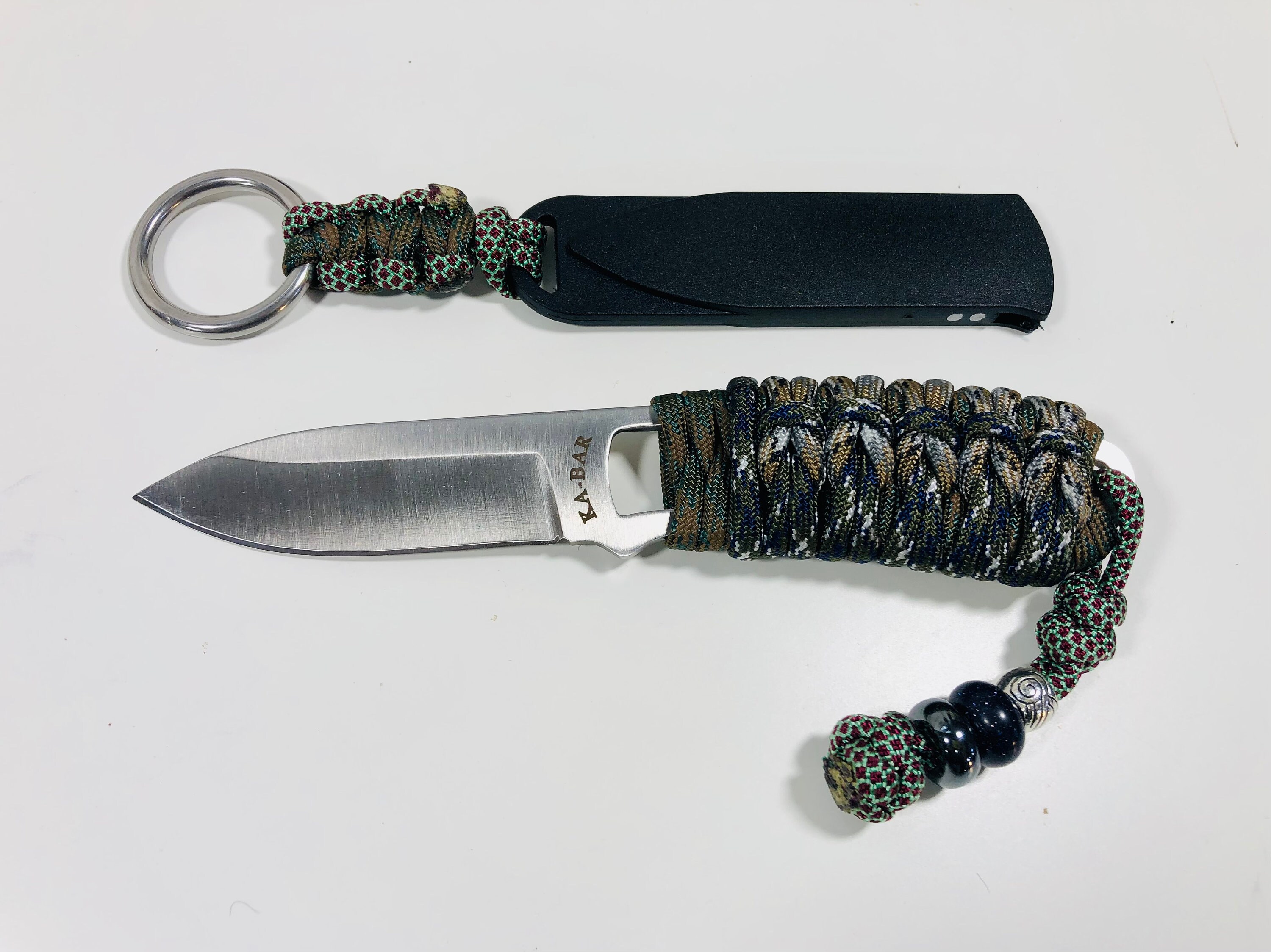 550 Paracord Wrapped Skeleton Knife Pack Knife for Hunting Etsy
