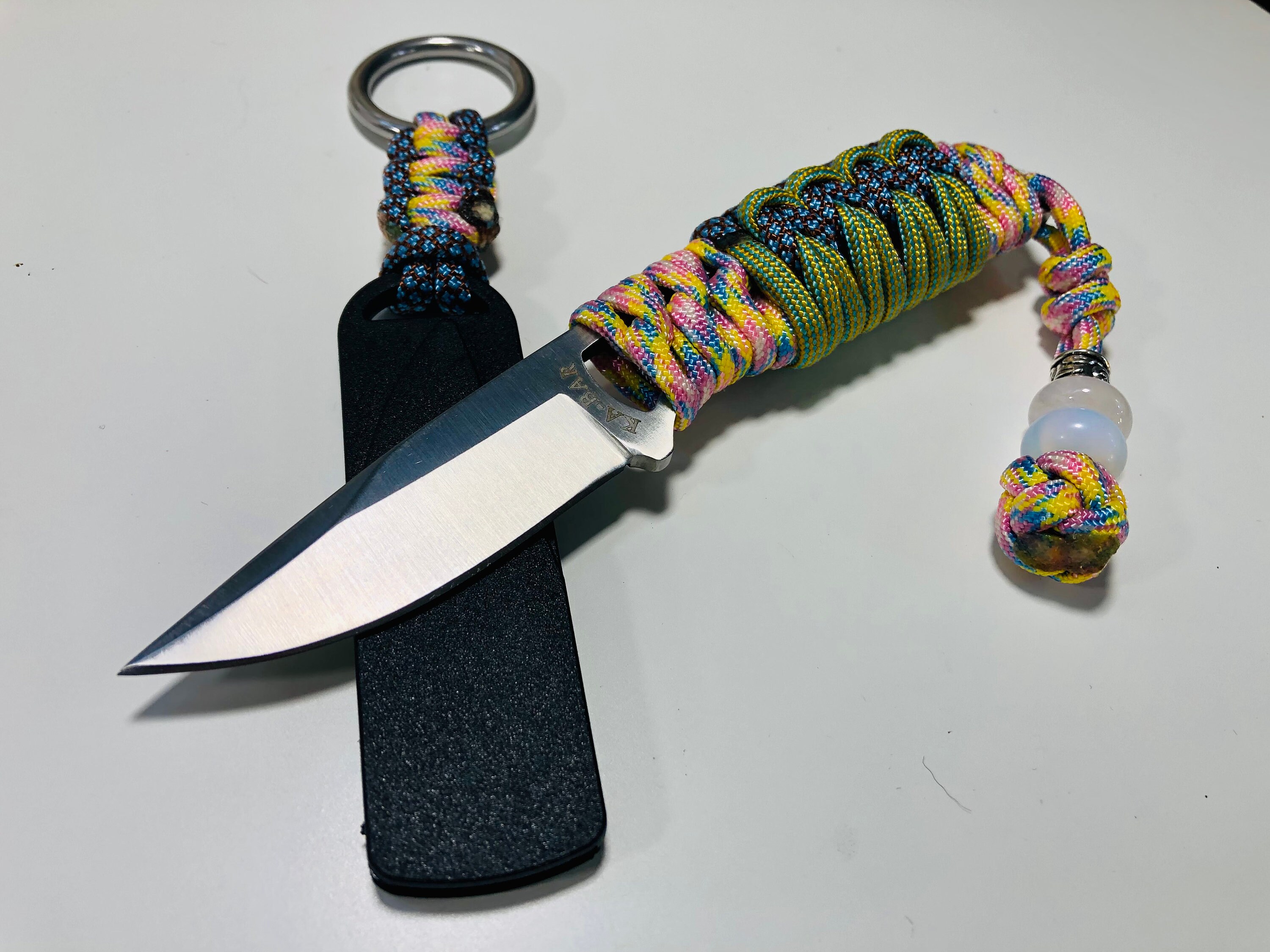 550 Paracord Wrapped Skeleton Knife Pack Knife for Hunting Etsy