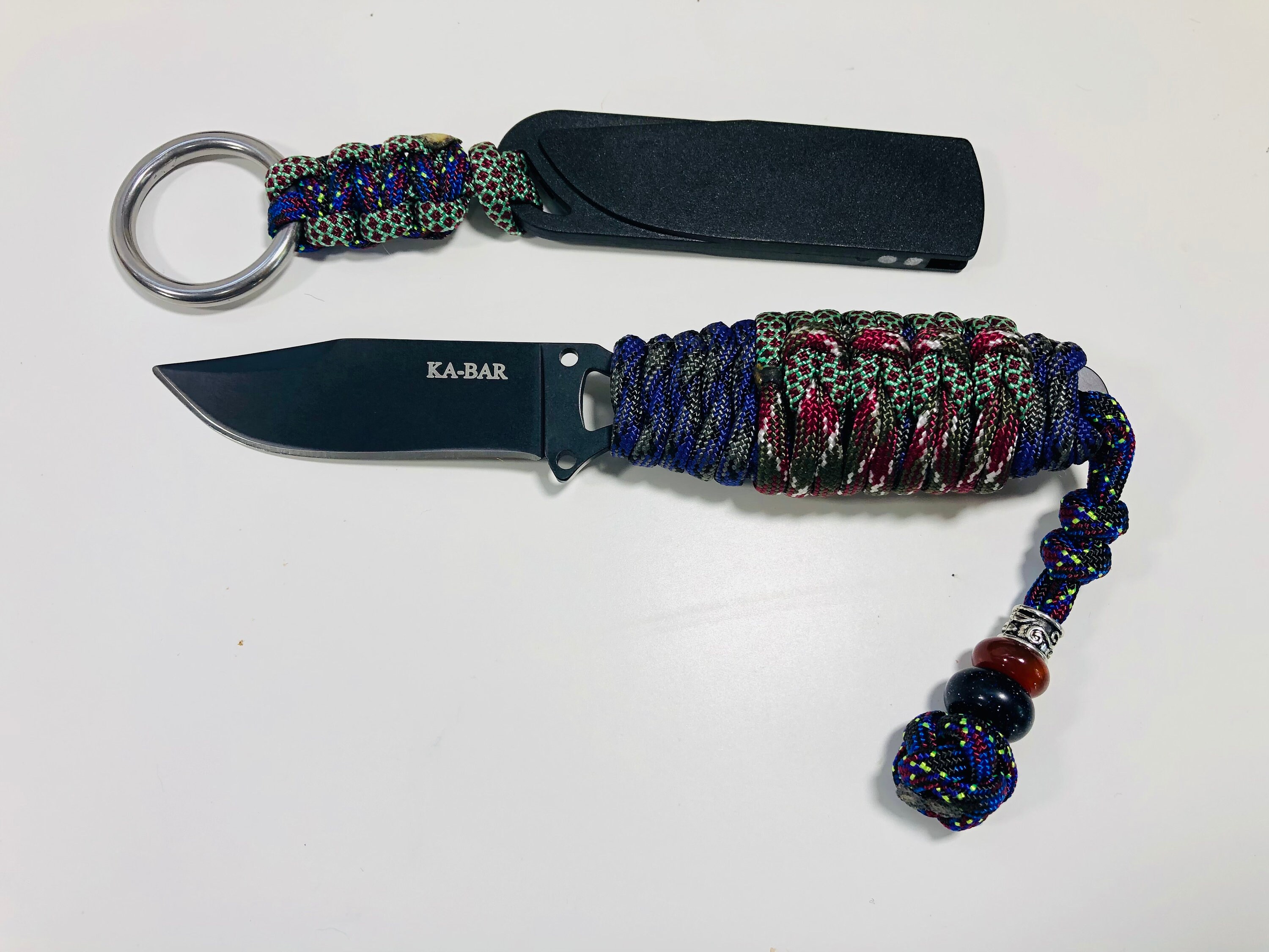 550 Paracord Wrapped Skeleton Knife Pack Knife for Hunting Etsy