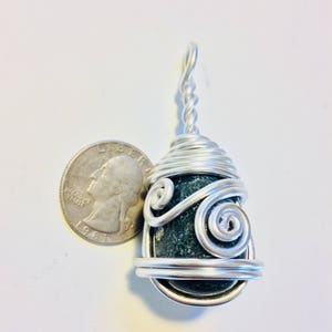 Green moss agate wire wrap necklace, wire wrapped moss agate, moss agate pendant, moss agate jewelry, moss agate necklace, wire wrap jewelry