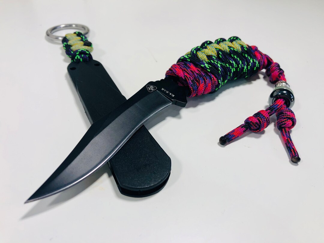 550 Paracord Wrapped Skeleton Knife Pack Knife for Hunting Etsy