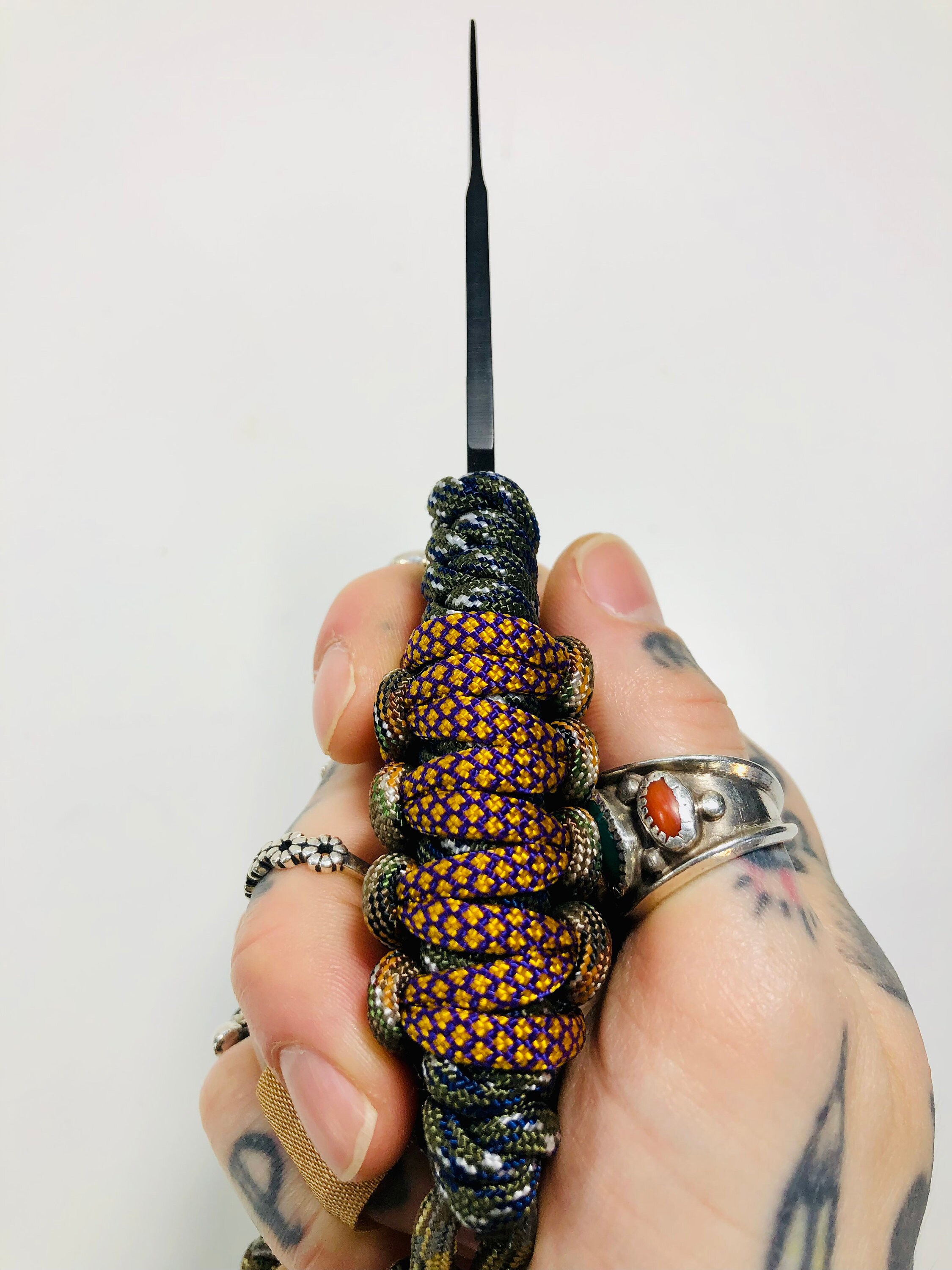 550 Paracord Wrapped Skeleton Knife Pack Knife for Hunting Etsy