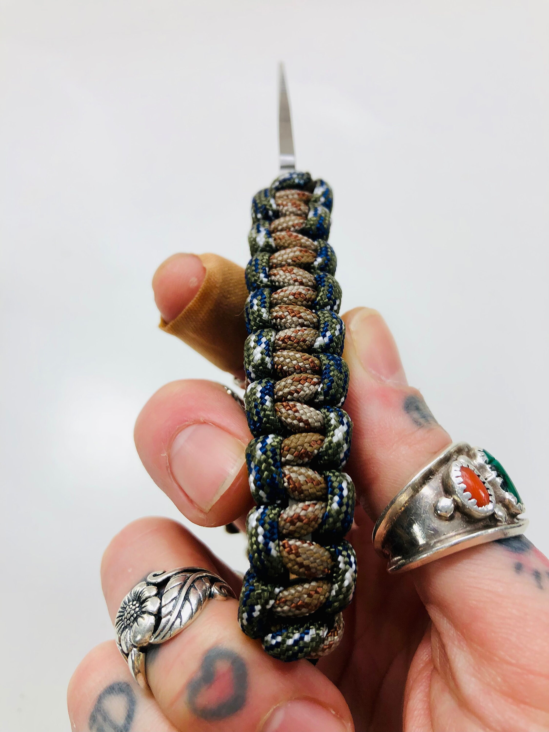 550 Paracord Wrapped Skeleton Knife Pack Knife for Hunting Etsy