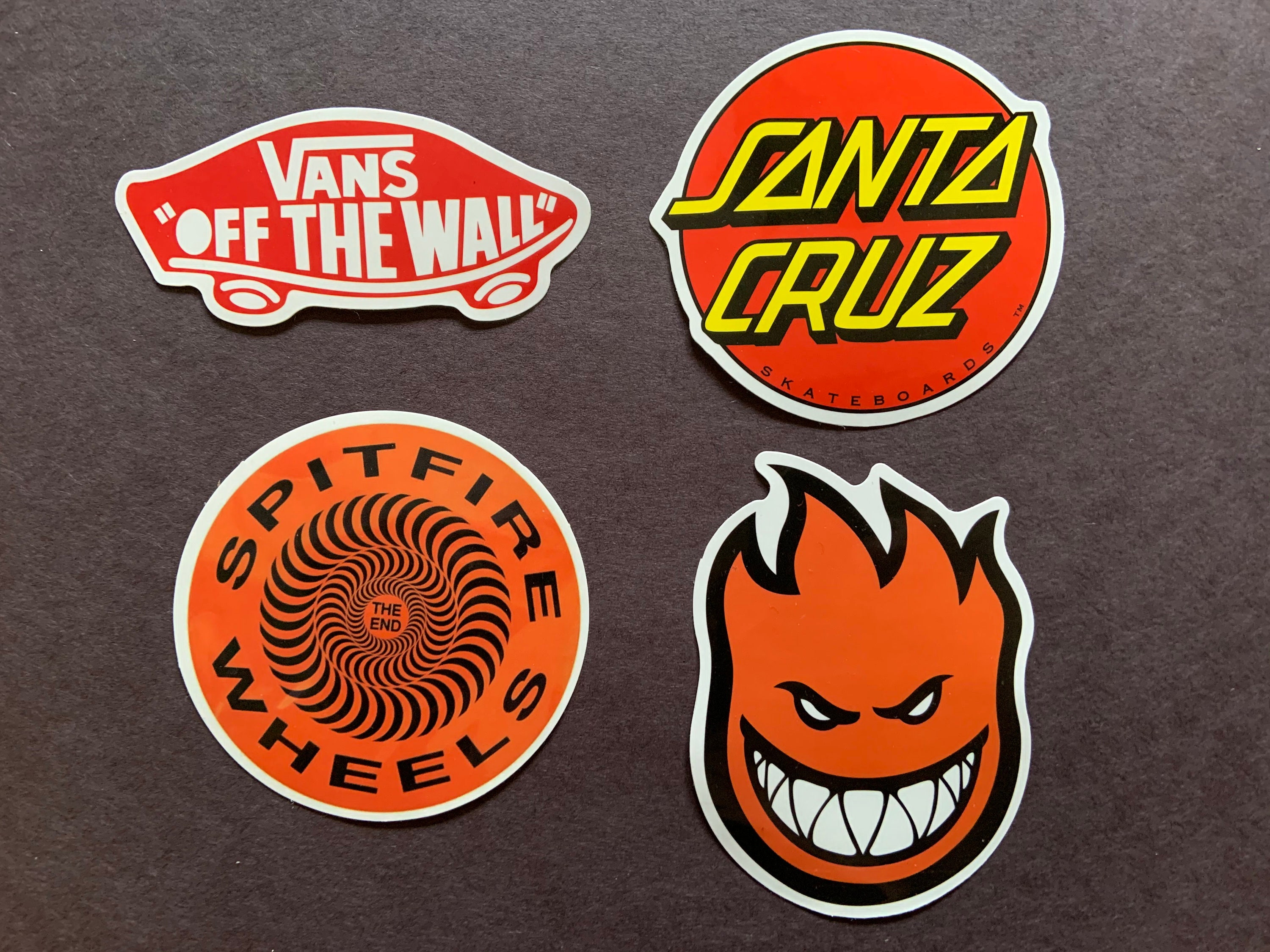 Vintage 1996 Skate Stickers Vans Santa Cruz Spitfire Old - Etsy Denmark