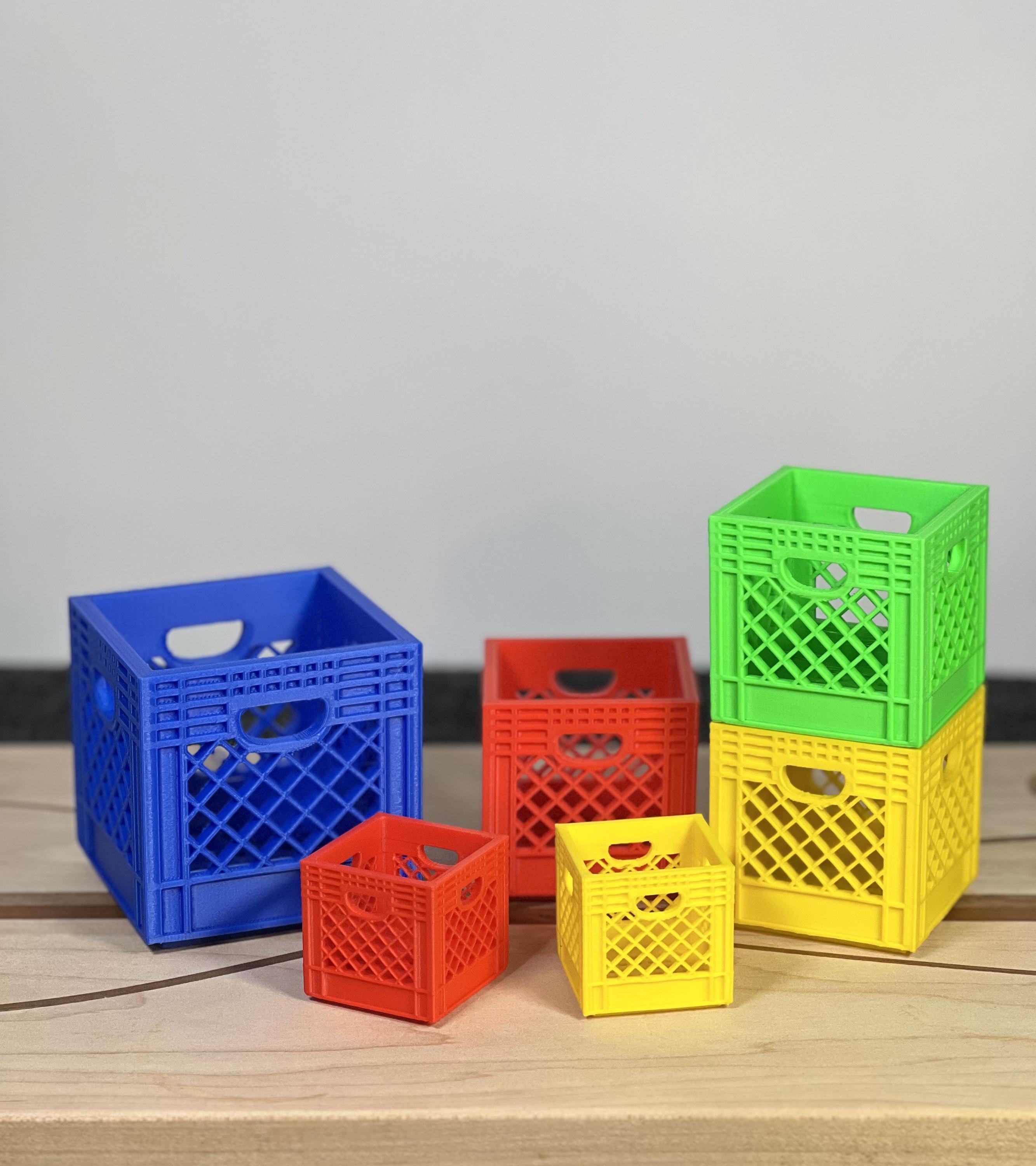 Stackable Desktop Organizing Crate, 3D Printed Storage Solutions ...