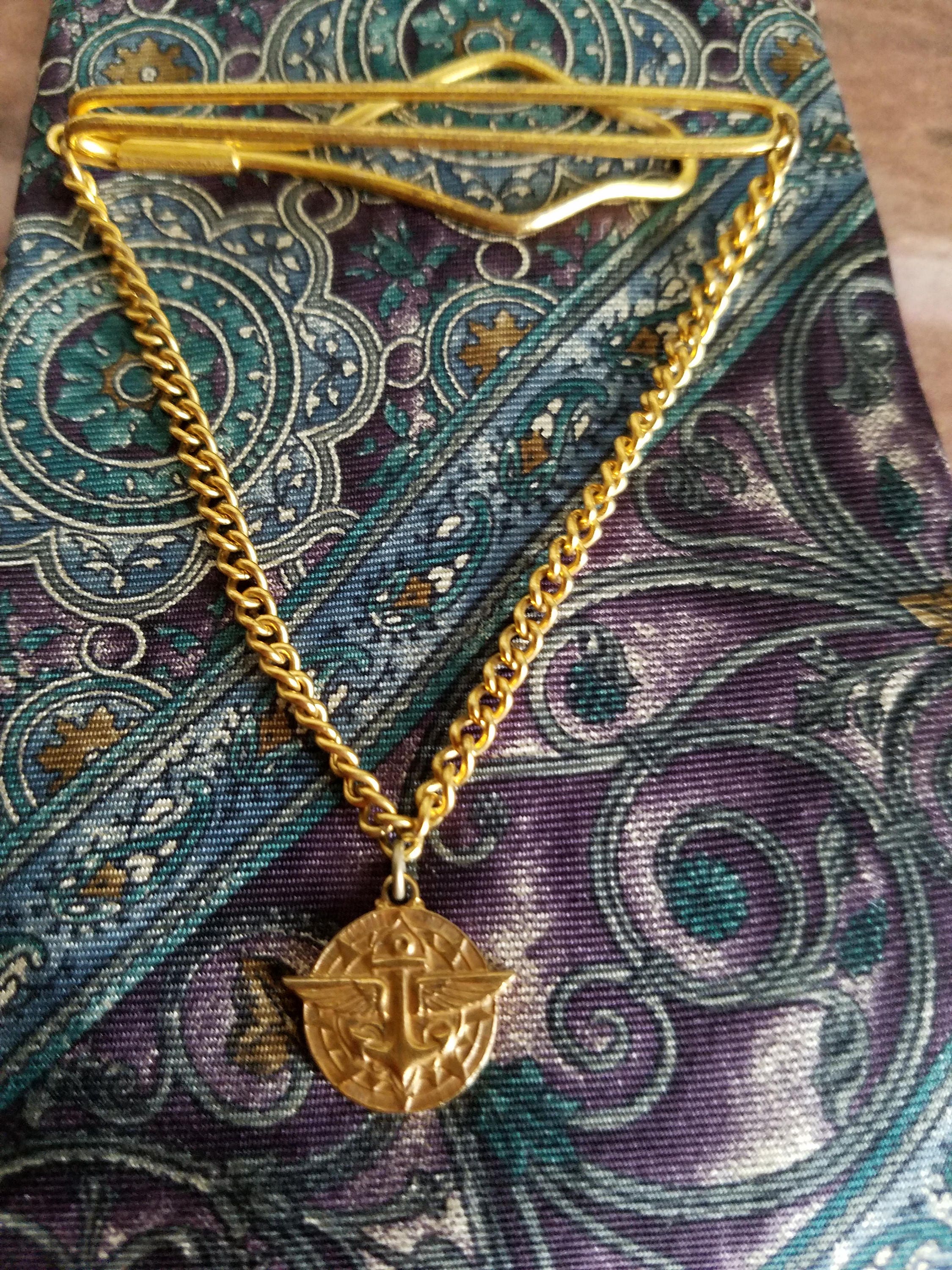 1950's Boy Scout Tie Clasp. Anchor and Compass With Wings. Etsy