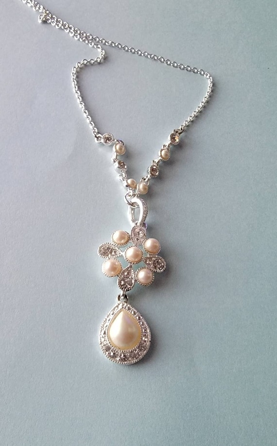 Crown Trifari Faux Pearl Necklace